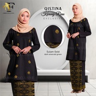 FABIHA EXCLUSIVE | RIAU GOLD BUNGA TABUR | Baju Kurung Songket Tenun Soft Cotton RTW Set Wanita Musl