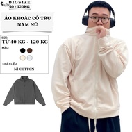 40-115KG High CollarJacket for Men and Women Bigsize Hoodie Zip Unisex Warm Zipper - CODE 42