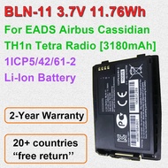 Rechargeable Battery BLN-11 for EADS Airbus Cassidian TH1n Tetra Radio 3.7V 11.76Wh High Quality Rep
