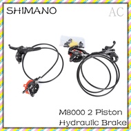 【In Spot】-【SHIMANO】 Deore XT M8000 M8100 Hydraulic Brake Set Ice Tech Cooling Pads Front And Re