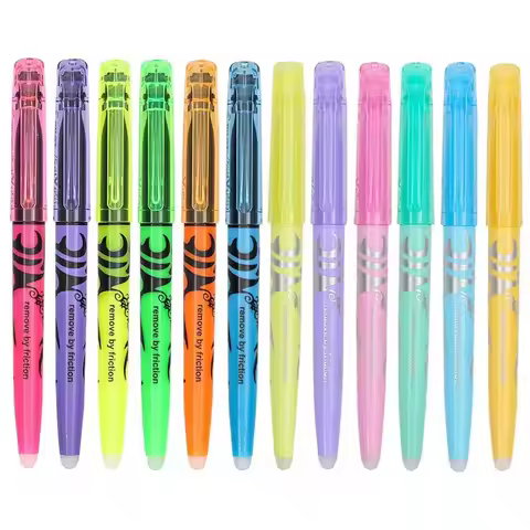 Japan Pilot Frixion Erasable Highlighter Pen Set Fluorescent Markers Kawaii Pastel Colored Highlight