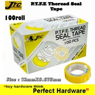 JTC P.T.F.E THREAD 12mm x 0.075mm Seal Tape (100-Pcs)