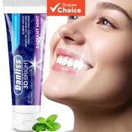 3D Bright Whitening Toothpaste with Hydrogen Peroxide, Eliminates Stains & Protects Enamel, Radiant 