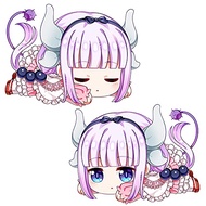 Tiderbe Anime Miss Kobayashi's Dragon Maid Plushie Kanna Kamui Plush Throw Pillows Cute Back Cushion