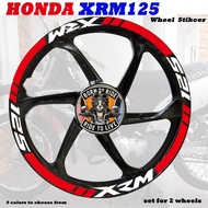 For HONDA XRM 125  XRM125 MAGS Stickers Set for 2 Mags Front and Rear Both Sides