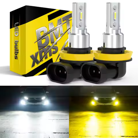 BMTxms 2PCS Canbus H11 H8 LED Fog Light Bulbs H10 PSX24W 2504 LED CSP Car DRL Lamp For Honda Civic C