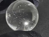 《晶華》天然 白水晶球 水膽泡 沒有水只剩氣泡  H18