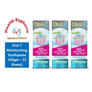 Oral 7 Moisturizing Mouth Toothpaste 105g x 3 (Value Pack)
