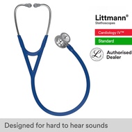Littmann Stethoscope Navy Blue Tube, Standard-Finish Chestpiece, Cardiology IV 6154