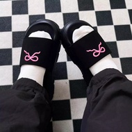 Dép Elements Silde Chunky chữ thêu nam nữ ( D-E02) - Dép quai ngang Elements nam nữ chữ thêu dế cao