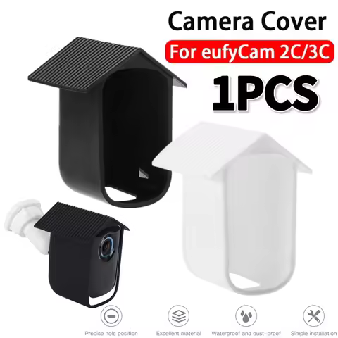 1PCS For EufyCam 2C/3C Silicone Protective Cover Anti-UV Camera Sleeve for Eufy-2C/3C Camera Weather