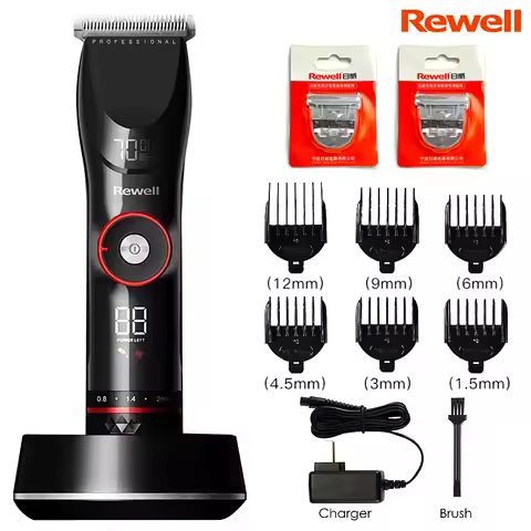 Rewell F29 Professional Rechargeable Hair Clipper For Barber Salon Electric Hair Trimmer Titanium St