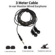 [24h Ship]High Quality 3M Long Super Bass Stereo Earphone Wired Inner Earphones with Mic 3.5mm Long 