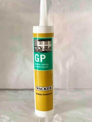 ซิลิโคน GP Wacker อุดรอยรั่ว น้ำซึม รอยแตกร้าวระหว่างหลังคา กันสาด กระจก และอื่นๆ เพื่อกันน้ำ