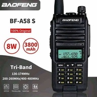 CHEAPEST COD A58S Radio Walkie Talkie Long Range HT Handy Talky Waterproof Tri-Band 128 Channels 8W 