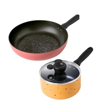 全新全套 美亞 x Disney 
28cm 不黏煎鍋+ 16cm 連蓋不黏單柄鍋