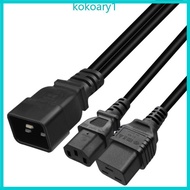 KOKO IEC 320 C20 to C13+C19 Splitter Power Cord Heavy Duty C20 Male to C13+C19 Female