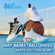 361° Kids Summer Basketball Shoes Mesh Breathable Durable Sports Shoes Y2K High Aesthetics Retro Can