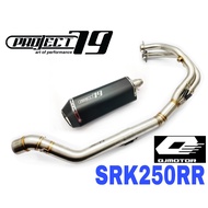 Project79 Exhaust QJMOTOR SRK250RR Full System Piping Manifold Stainless Steel Ekzos Muffler Motor A