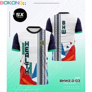 BHW Tshirt Jersey Sublimation t shirt for men t shirt for women 2 colors chooes-((Ready Stock))