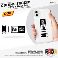 HP Cutting Sticker Reflective Bts x New Era Motorcycle Car Variation Waterproof Durable Accessories 