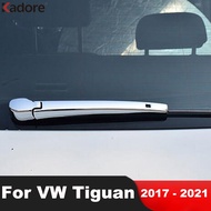 Rear Window Wiper Cover Trim For Volkswagen VW Tiguan MK2 2017 2018 2019 2020 2021 Chrome Car Tail Windshield Wipers Arm Blade Accesosries