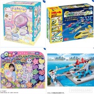 限時特價 TAKARA Tomy 城市高速 道路,賽道系列之 雙線行車過橋高速公路 套裝玩具/新幹線 電動三卡火車 路軌 遙控 黃色火車 DX套裝玩具(連路軌,遙控器,火車)/DIY角落生物寶織冷機玩