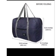 Pleated travel bag, cabin size travel bag