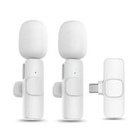 Wireless Lavalier Microphone with Type-C Port for iPhone  iPad Mini Mic Live Streaming YouTube Faceb