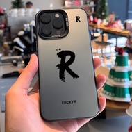 Casing iPhone 11 12 13 14 15 16 17 Pro Max Stylish Luxury R Letter Case For iPhone 17PM 13PM 16PM 15