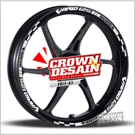 Decalmotor sticker rim sticker rim sticker vario 125 sticker rim sticker rim 125 custom racing VR13 