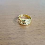 5 Gram Rattan Split Light Gold Ring