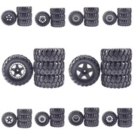 4pcs 90*36mm 10styles Rubber Tires & nylon Wheel Rims For MN128 MN999 MN86 MJX 10208 Universal