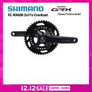 Shimano GRX RX600 Crankset 2x11 Speed Road Bike Crank 46-30T Chainring GRX Gravel Crankset 22speed B