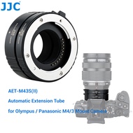 JJC 4/3 Auto Focus Macro Extension Tube Set for Olympus OM SYSTEM OM-1 OM-D E-M1 Mark III E-M5 E-M10 Mark III E-M1X Pen E-PL10 E-PL9 Pen-F Camera for Panasonic Lumix GH6 G9 G7 G85 G95 GX85 GX9 GX8 GX7 GH5 GH5S GH4 Camera