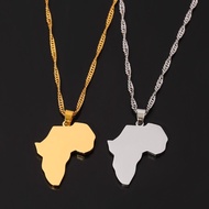 Fashion Africa Map Necklace Jewelry Necklaces for Women Men