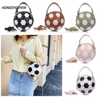 NONEDYODYE9I Basketball Football Shaped Purse Girls Leather Women Small Totes