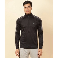 Jacket Das Aeroready Sereno Cut 3-Stripes Slim Track Top, Black with gray Stripes GT8803