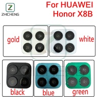 For Honor X8b Back Camera Lens With Frame Rear Camera Glass Cover Replacement LLY-LX1 LLY-LX2 LLY-LX