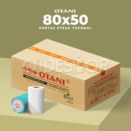 1 Box Otani Thermal Paper 80x50 mm 79 x 50 mm Black Print Cashier Receipt