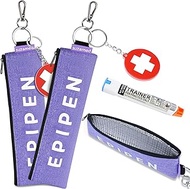 Portable EpiPen Carry Case, Insulated Emergency Medical Bag Maintain Med effectiveness, Fits 1 EpiPe