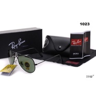 JOCELYN 100% original black and blue Ray-Ban aviator sunglasses