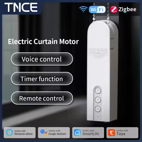 TNCE WIFI/ZigBee Smart DIY Motorized Roller Blinds/Shades Drive Motor Hub Tuya Smart Life APP Alexa 