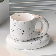 [MILLI] AESTHETIC SHIRO MUG AND COASTER / Gelas dan tatakan keramik putih estetik / pinterest mug