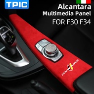 TPIC Alcantara Wrap For BMW F30 F34 F31 F36 F35 F33 F32 Car Multimedia Button Panel ABS Cover M Perf
