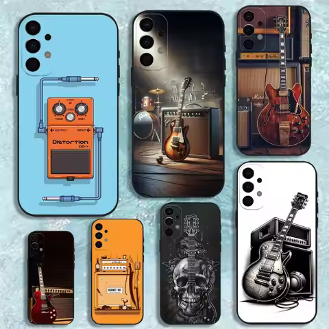 Guitar Amp Phone Case For Samsung S25,S24,S21,S22,S23,S30,Ultra,S20,Plus,Fe,Lite,Note,10,9,5G Black 