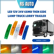 1pc x 12V 24V LED Lampu Kecil Lorry Truck Trailer Front Small Driving Light 6smd Thin
