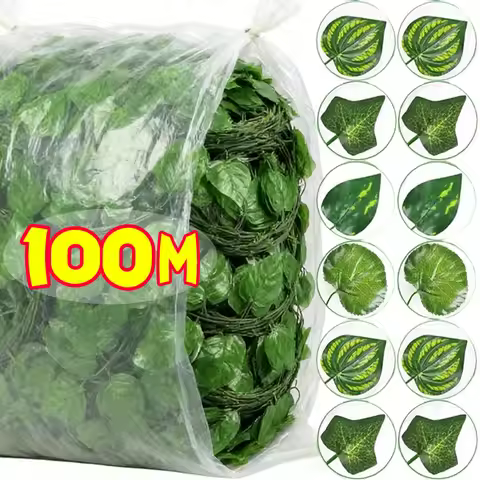 Home Decor Artificial Ivy Leaf Garland Plants Vine Fake Foliage Flowers Creeper Green Leaf Ivy Wreat