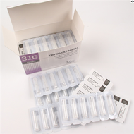 ≮323≯√100Pcs/box 31G 4mm 8mm 13mm Disposable Needle Sterile Steel Tip Needle Small Painless Injector