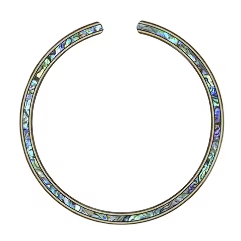 1x Acoustic Guitar Rosette Abalone Inlay Luthier B144